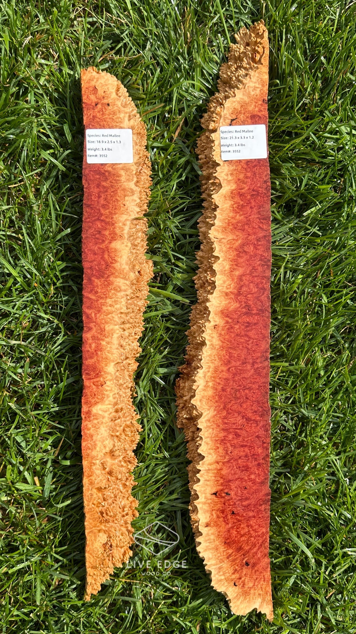 Red Mallee Burl Set #3552