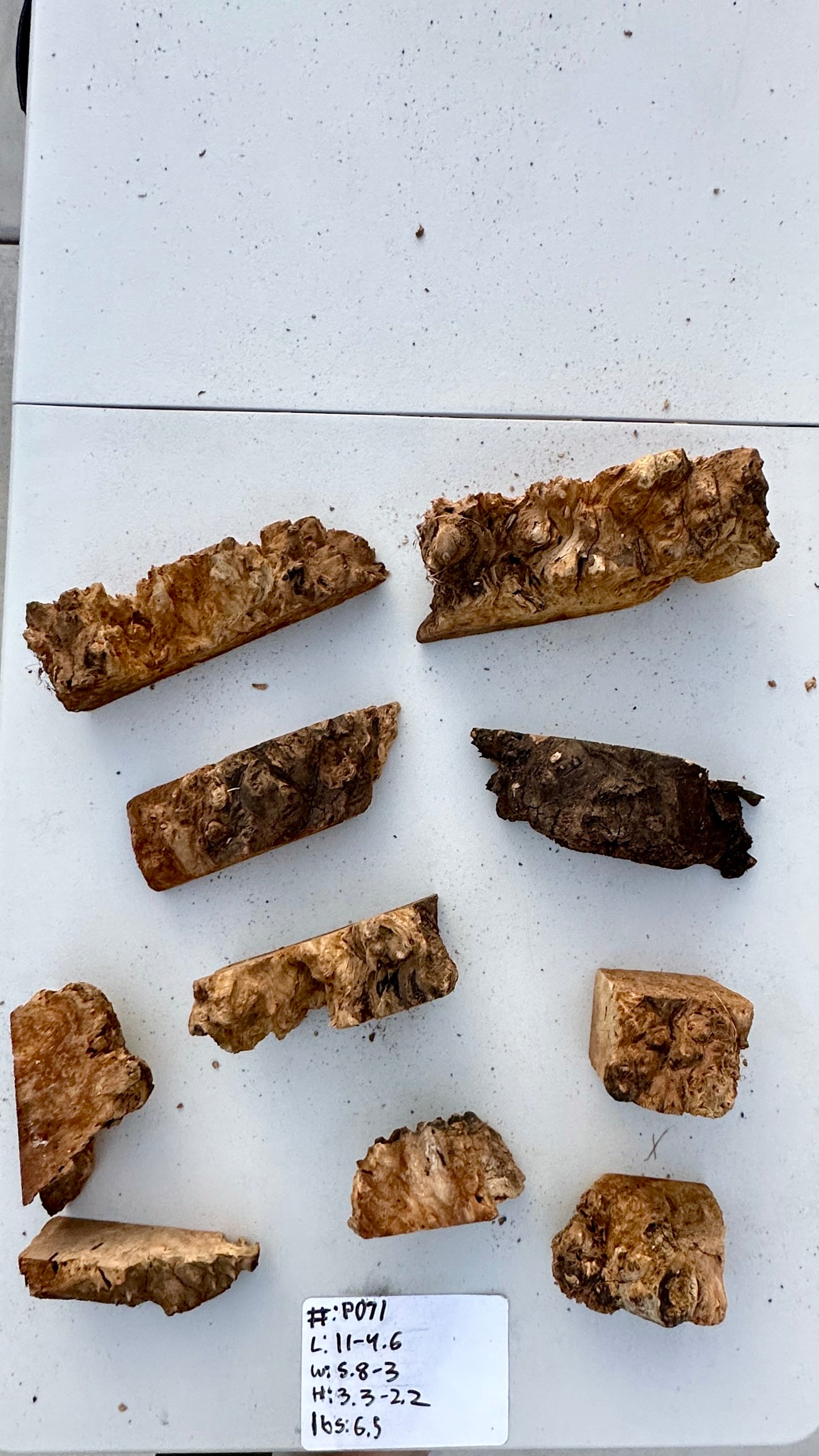 Claro Walnut Burl Multi Sets #P071