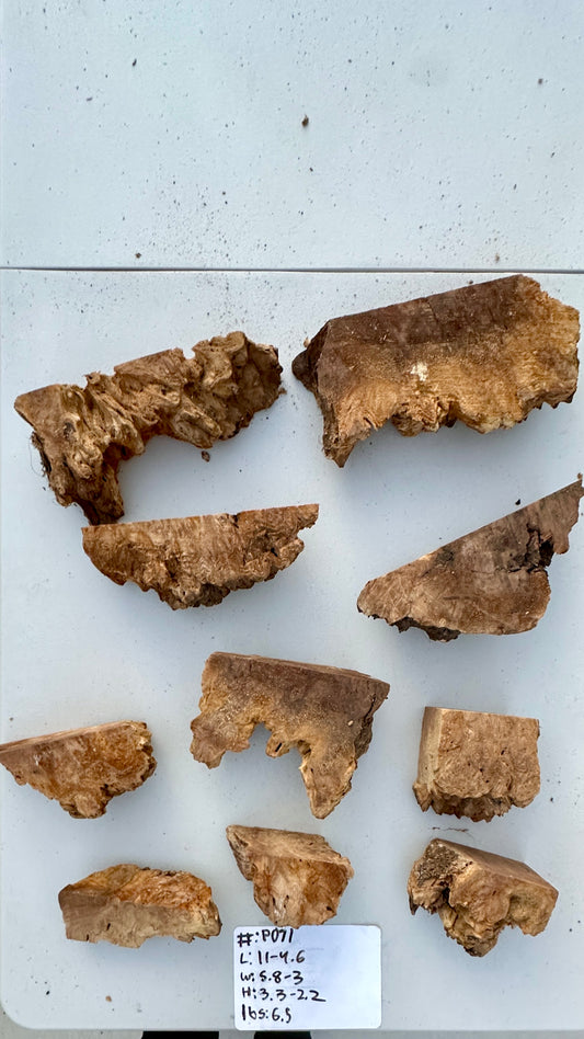 Claro Walnut Burl Multi Sets #P071