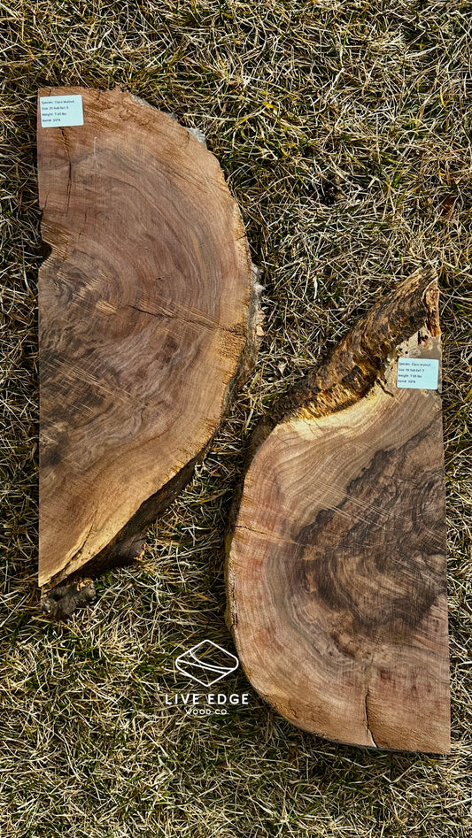 Claro Walnut Burl Set #3374