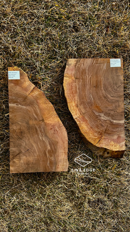 Claro Walnut Burl Set #3377