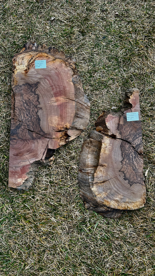 Claro Walnut Burl Set #3379