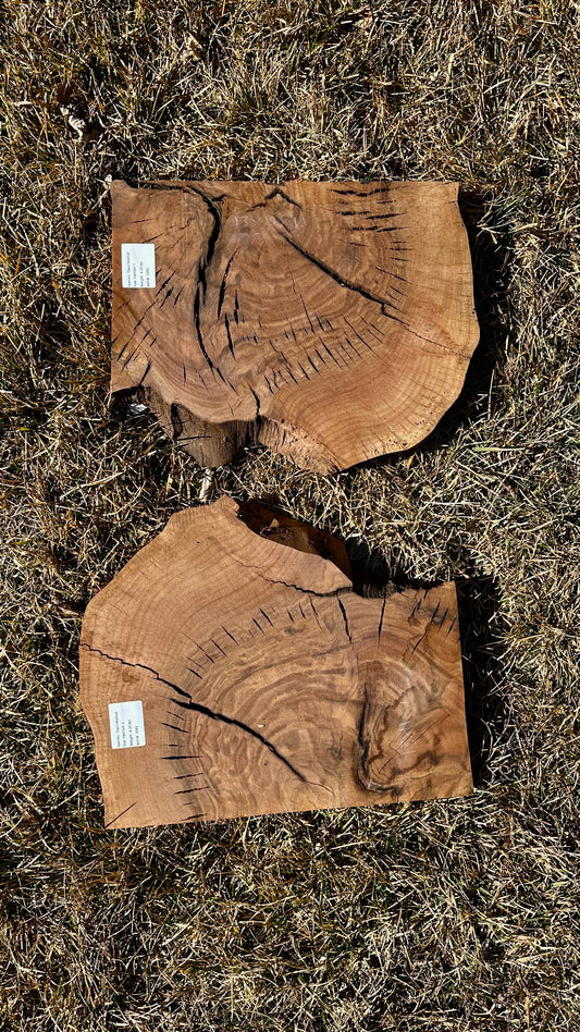 Claro Walnut Burl Set #3392