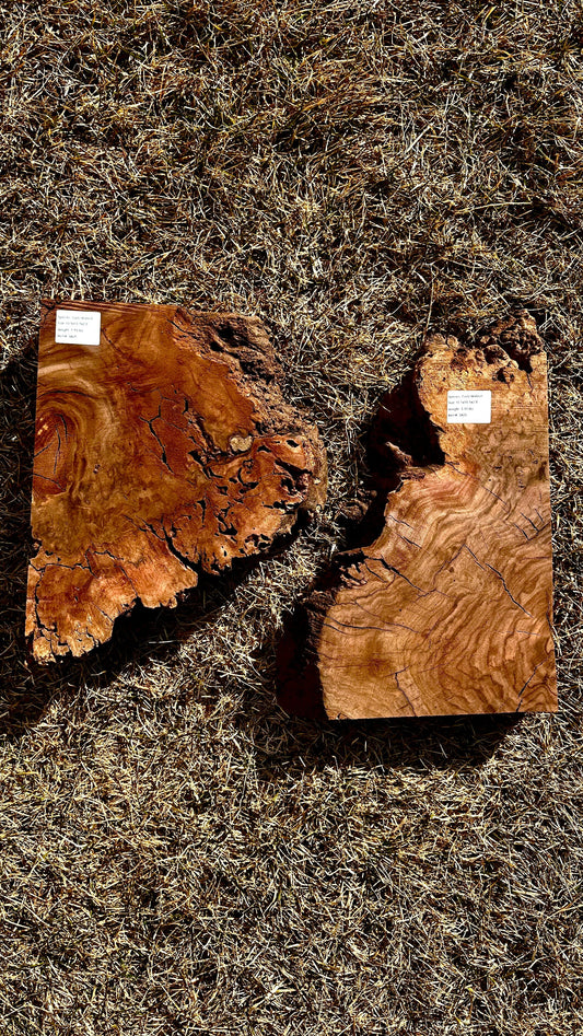 Claro Walnut Burl Set #3425