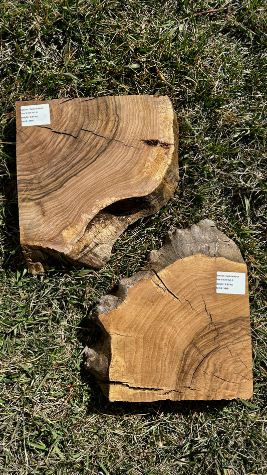 Claro Walnut Burl Set #3468