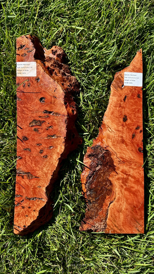 Red Gum Burl Set #3676