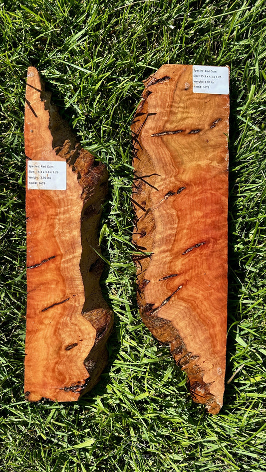 Red Gum Burl Set #3679