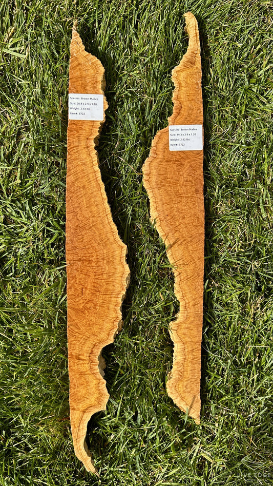 Brown Mallee Burl Set #3722