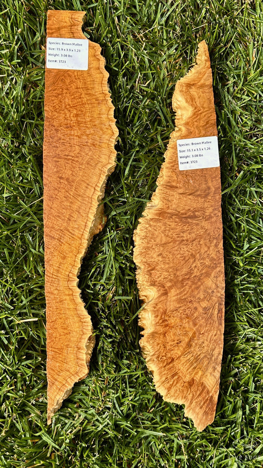 Brown Mallee Burl Set #3723