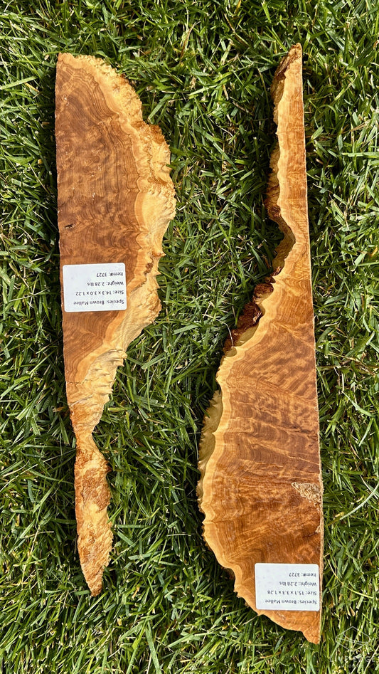 Brown Mallee Burl Set #3727