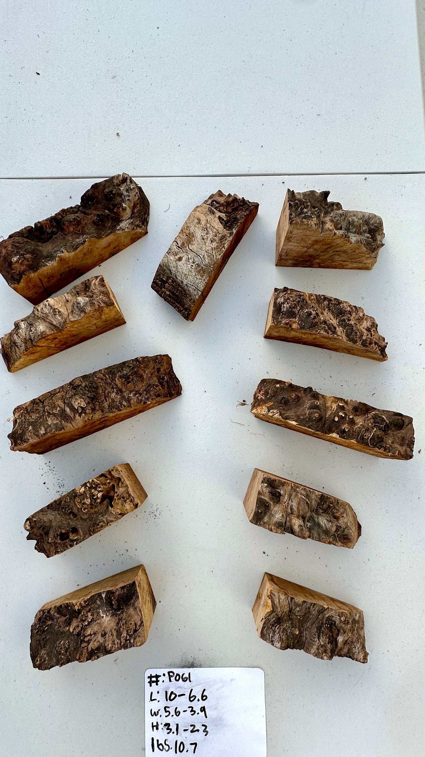 Claro Walnut Burl Multi Sets #P061