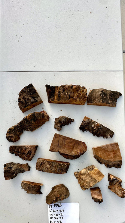 Claro Walnut Burl Multi Sets #P068