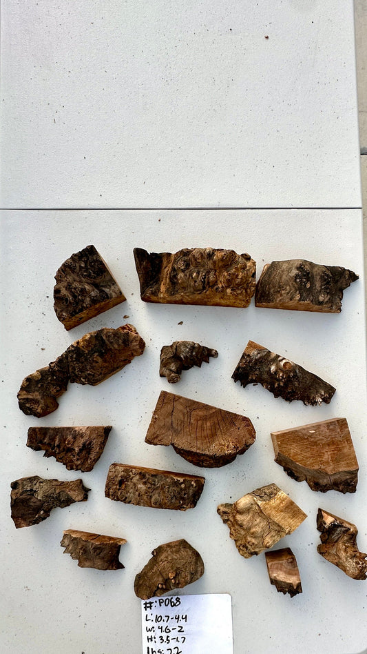 Claro Walnut Burl Multi Sets #P068